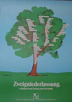 Item #19-9739 Zweigniederlassung. Schulbuch und Zeitung sind Verwandte. (Poster). 20th Century...