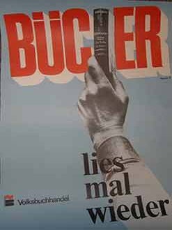 Bucher lies mal wieder. (Poster. Kerwitz.