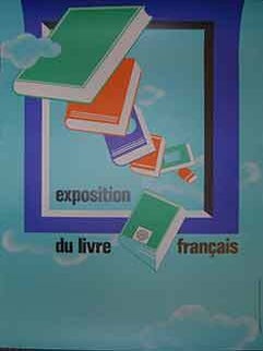 Item #19-9791 Exposition du livre Français. (Poster). 20th Century French Artist