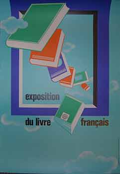 Item #19-9791 Exposition du livre Français. (Poster). 20th Century French Artist