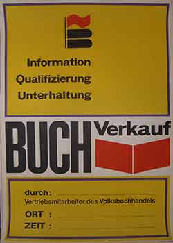 Item #19-9797 Buchverkauf. (Poster). 20th Century German Artist