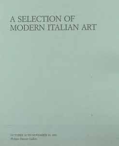 Item #19-9833 A Selection of Modern Italian Art. Paolo Baldacci, Philippe Daverio Gallery