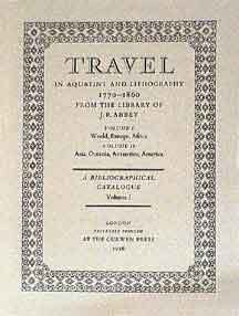 Item #287-1 Travel in Aquatint and Lithography, 1770- 1860: A Bibliographical Catalogue. Two...