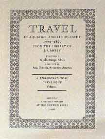 Item #287-1 Travel in Aquatint and Lithography, 1770- 1860: A Bibliographical Catalogue. Two...