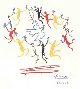 Item #50-0017 Dance Around the Dove of Peace. Pablo Picasso