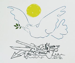 Item #50-0018 Sun and Dove over Ruins. Pablo Picasso