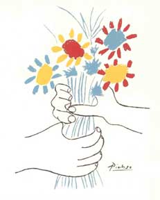 Item #50-0024 Bouquet of Flowers. Pablo Picasso
