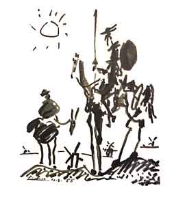 Item #50-0025 Don Quixote. Pablo Picasso