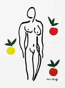 Item #50-0030 Woman with Apples. Henri Matisse.