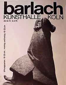 Item #50-0190 Kunsthalle Köln [poster]. Barlach