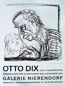 Item #50-0194 Otto Dix. zum 75. Geburtstag [poster]. Otto Dix