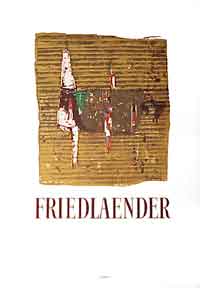 Item #50-0199 Friedlaender [poster]. Johnny Friedlaender