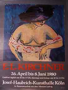 Item #50-0204 Josef-Haubrich-Kunsthalle Köln [poster]. Ernst Ludwig Kirchner