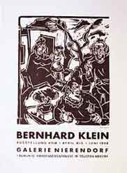 Item #50-0205 Bernhard Klein [poster]. Bernhard Klein.