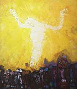 Item #50-0227 Crucifixion. Jesus Apparition. Abraham Rattner