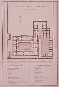 Item #50-0241 Plan of a Grecian House. Vitruvius, after