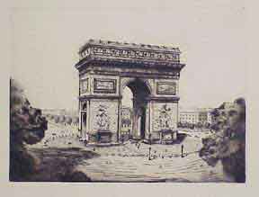 Item #50-0246 Arc de Triomphe, Paris. Georges Gobo