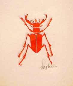 Item #50-0325 Beetle. Leonard Baskin