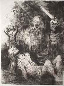 Item #50-0418 Sacrifice of Isaac. Jack Levine