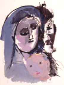 Item #50-0436 Three Generations. Abraham Rattner