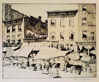 Coughlin, Mildred - Collection of Four Etchings from the 1930s. New York and Los Angeles