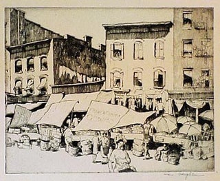 Item #50-0468 Collection of Four Etchings from the 1930s. New York and Los Angeles. Mildred Coughlin