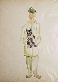 Item #50-0506 A Dog's Life in Paris. French or Francophile Artist.