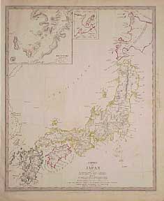 Item #50-0542 Japan Map. J. Walker, C