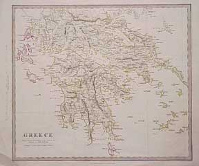 Item #50-0551 Greece Map. J. Walker, C