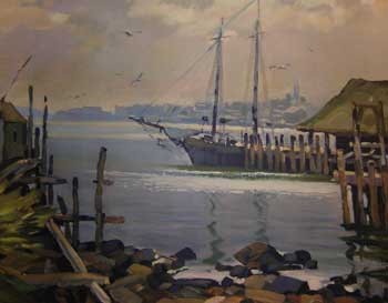 Kautzsky, Ted - Schooner in the Harbor