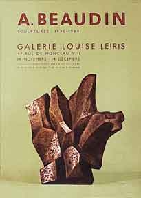 Item #50-0665 Galerie Louise Leiris [poster]. Andre Beaudin