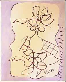 Item #50-0671 Bouquet [poster]. Georges Braque