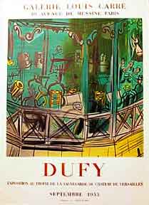Item #50-0696 Exposition au profit de la sauvegarde du Château de Versailles [poster]. Raoul Dufy