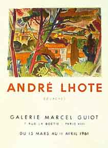 Item #50-0711 Galerie Marcel Guiot [poster]. André Lhote