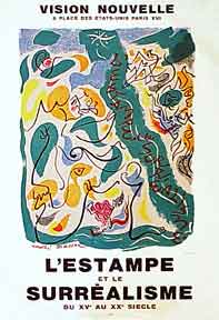 Item #50-0720 L'Estampe et le surréalisme [poster]. André Masson