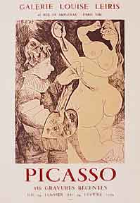 Item #50-0738 Galerie Louise Leiris [poster]. Pablo Picasso
