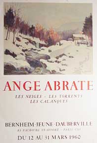 Item #50-0759 Ange Abrate, Les Neiges - Les Torrents - Les Calanques. Abrate Ange