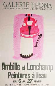 Item #50-0766 Ambille et Lonchamp. Peintures á l'eau. Paul Ambille, Pierre Lonchamp