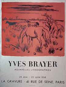 Item #50-0799 Yves Brayer Aquarelles-Lithographies. Yves Brayer