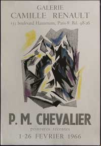 Item #50-0826 P. M. Chevalier peintures récentes. P. M. Chevalier