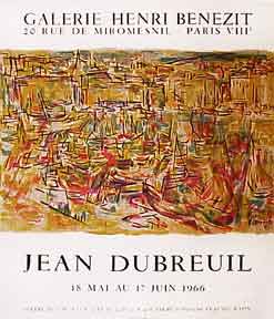 Item #50-0848 Galerie Henri Benezit [poster]. J. Dubreuil