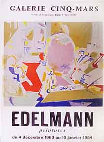 Item #50-0853 Galerie Cinq-Mars [poster]. Edelman