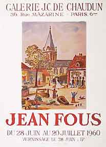 Item #50-0869 Galerie J.C. de Chaudun [poster]. Jean Fous