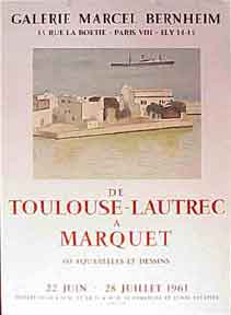 Item #50-0942 De Toulouse-Lautrec à Marquet [poster]. Albert Marquet