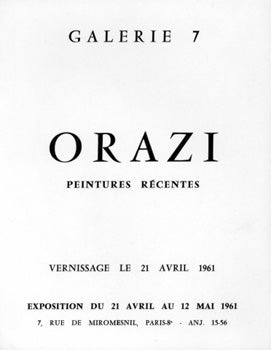 Item #50-0971 Galerie 7 [poster]. Orazi