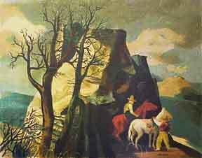 Item #50-1091 Horseriders in the Old West. William Gropper