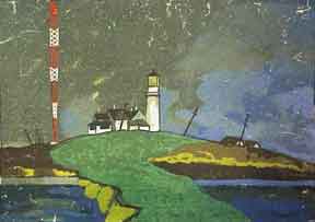 Item #50-1098 The Lighthouse. Morris Kantor