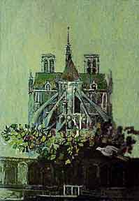 Item #50-1128 Notre Dame with Dove. Adickes