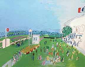 Item #50-1137 Races at Deauville. Raoul Dufy.