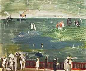Item #50-1138 The Sea at Le Havre. Raoul Dufy.